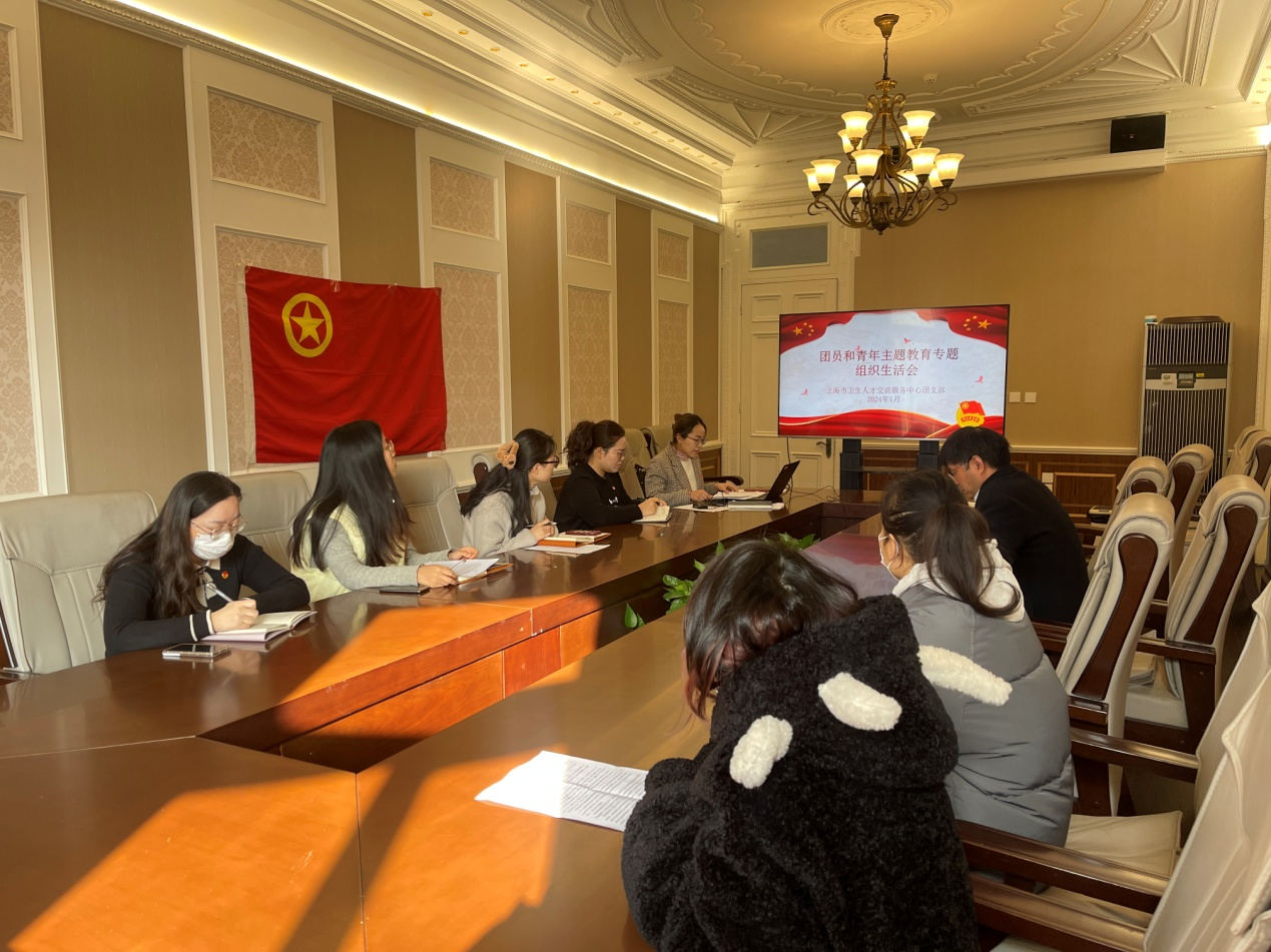 中心团支部开展主题教育专题组织生活会